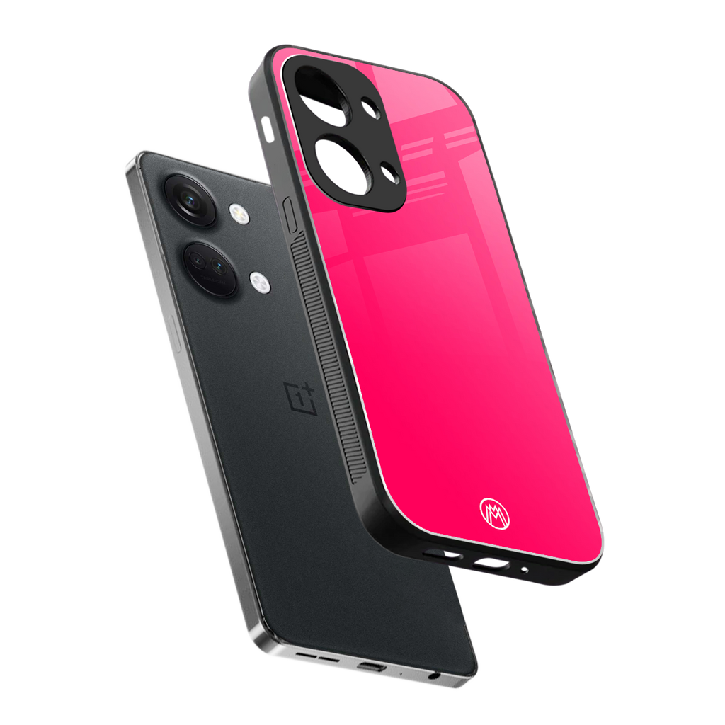 magenta paradise back phone cover | glass case for oneplus nord 3