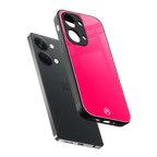 magenta paradise back phone cover | glass case for oneplus nord 3