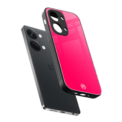 magenta paradise back phone cover | glass case for oneplus nord 3