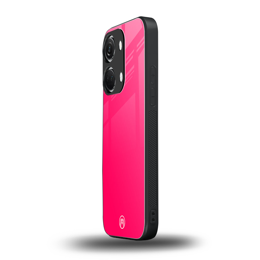 magenta paradise back phone cover | glass case for oneplus nord 3