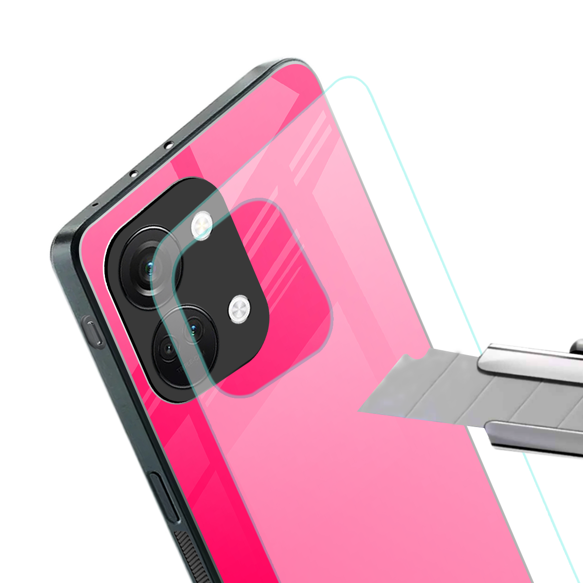 magenta paradise back phone cover | glass case for oneplus nord 3