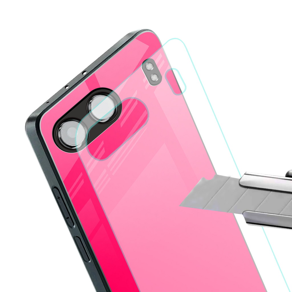 magenta paradise back phone cover | glass case for oneplus nord 4