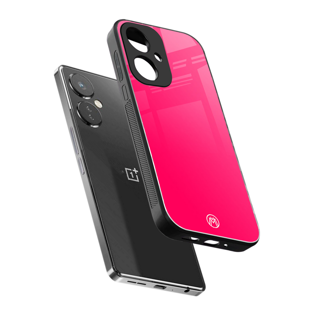 magenta paradise back phone cover | glass case for oneplus nord ce 3