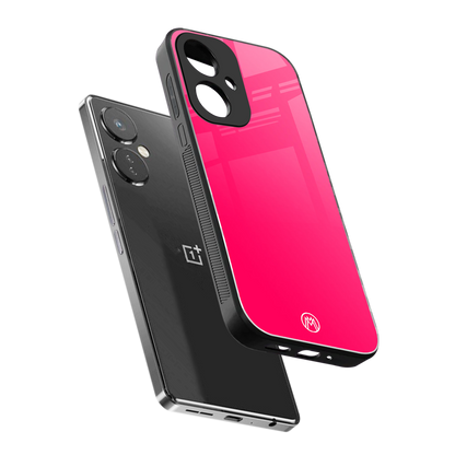 magenta paradise back phone cover | glass case for oneplus nord ce 3