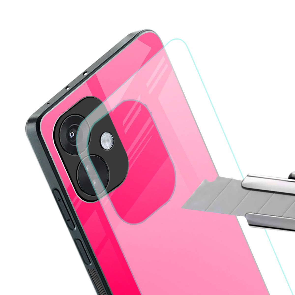 magenta paradise back phone cover | glass case for oneplus nord ce 3