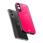 magenta paradise back phone cover | glass case for oneplus nord ce 4 lite