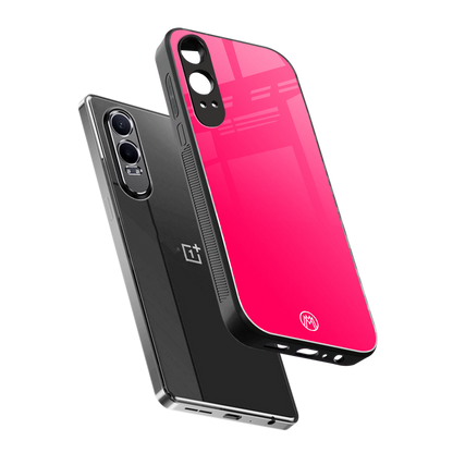magenta paradise back phone cover | glass case for oneplus nord ce 4 lite
