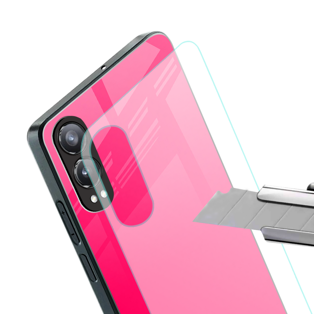 magenta paradise back phone cover | glass case for oneplus nord ce 4 lite