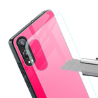 magenta paradise back phone cover | glass case for oneplus nord ce 4 lite
