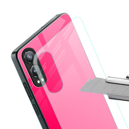 magenta paradise back phone cover | glass case for oneplus nord ce 4 lite