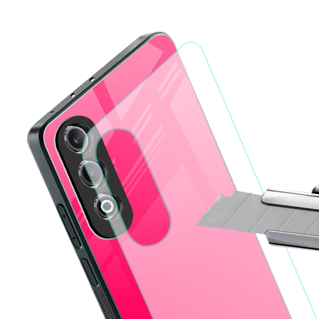 magenta paradise back phone cover | glass case for oneplus nord ce 4