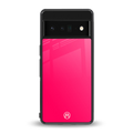 magenta paradise back phone cover | glass case for google pixel 6 pro