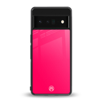 magenta paradise back phone cover | glass case for google pixel 6 pro