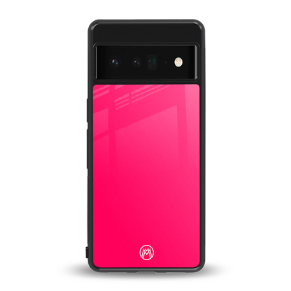 magenta paradise back phone cover | glass case for google pixel 6 pro
