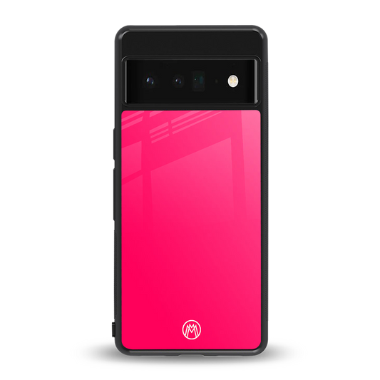 magenta paradise back phone cover | glass case for google pixel 6 pro