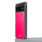 magenta paradise back phone cover | glass case for google pixel 6 pro
