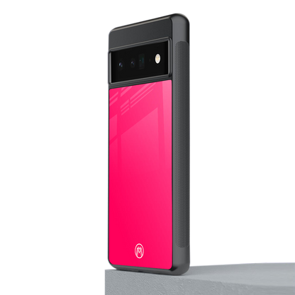 magenta paradise back phone cover | glass case for google pixel 6 pro