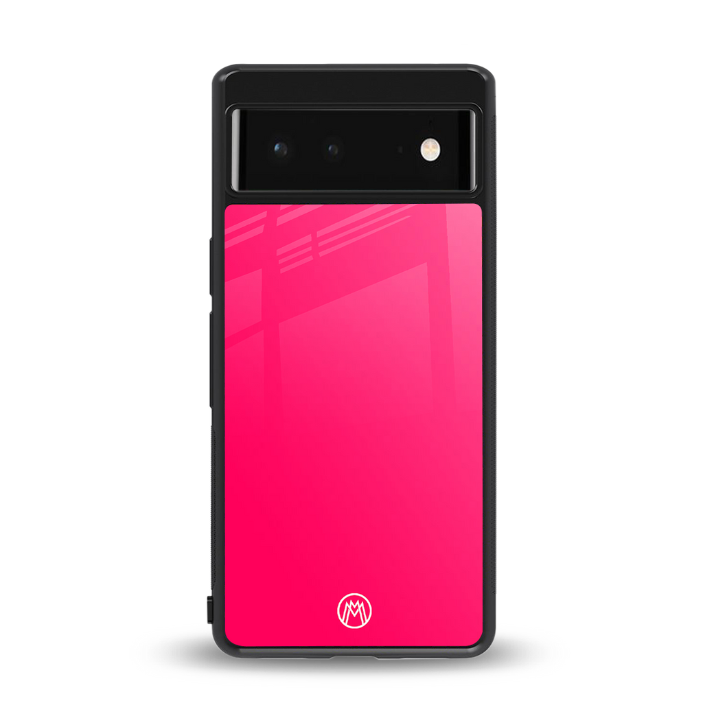 magenta paradise back phone cover | glass case for google pixel 6