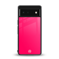 magenta paradise back phone cover | glass case for google pixel 6