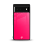 magenta paradise back phone cover | glass case for google pixel 6