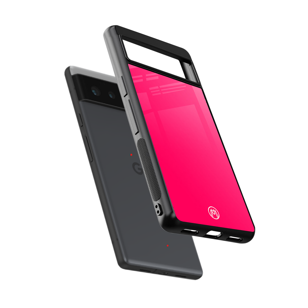 magenta paradise back phone cover | glass case for google pixel 6