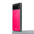 magenta paradise back phone cover | glass case for google pixel 6