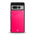 magenta paradise back phone cover | glass case for google pixel 7 pro