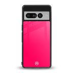 magenta paradise back phone cover | glass case for google pixel 7 pro