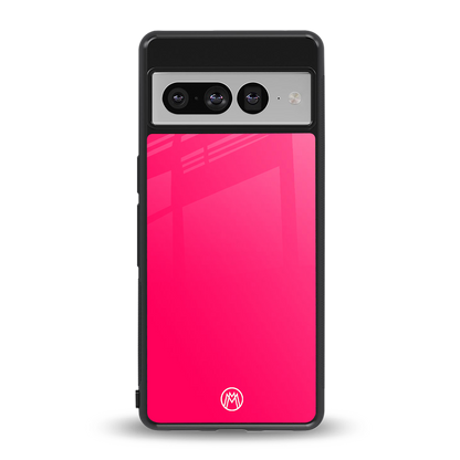 magenta paradise back phone cover | glass case for google pixel 7 pro