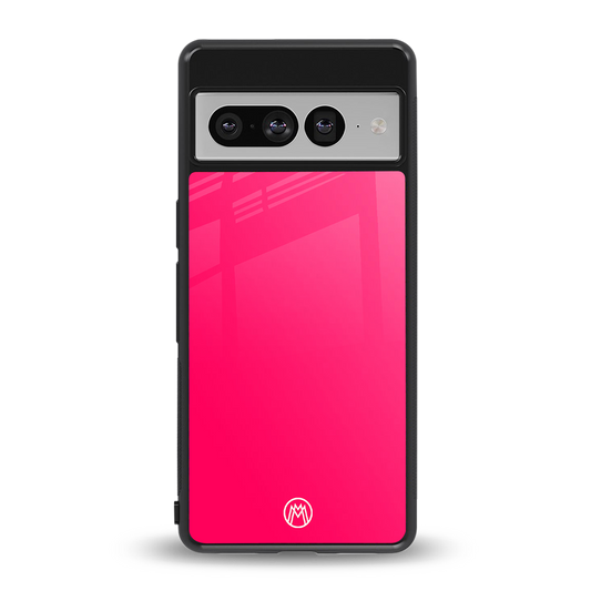 magenta paradise back phone cover | glass case for google pixel 7 pro