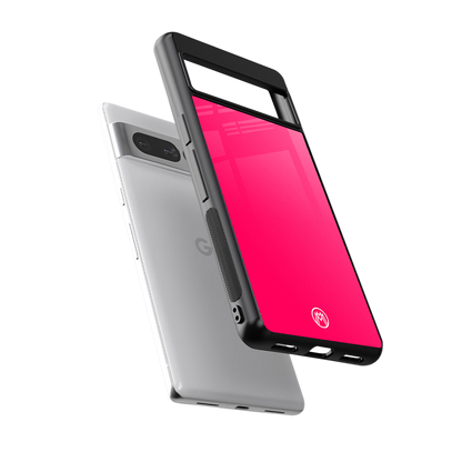 magenta paradise back phone cover | glass case for google pixel 7 pro
