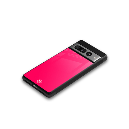 magenta paradise back phone cover | glass case for google pixel 7 pro