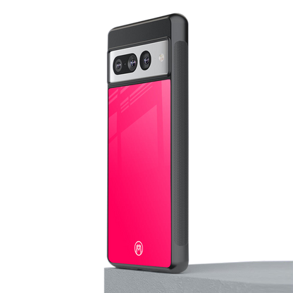 magenta paradise back phone cover | glass case for google pixel 7 pro