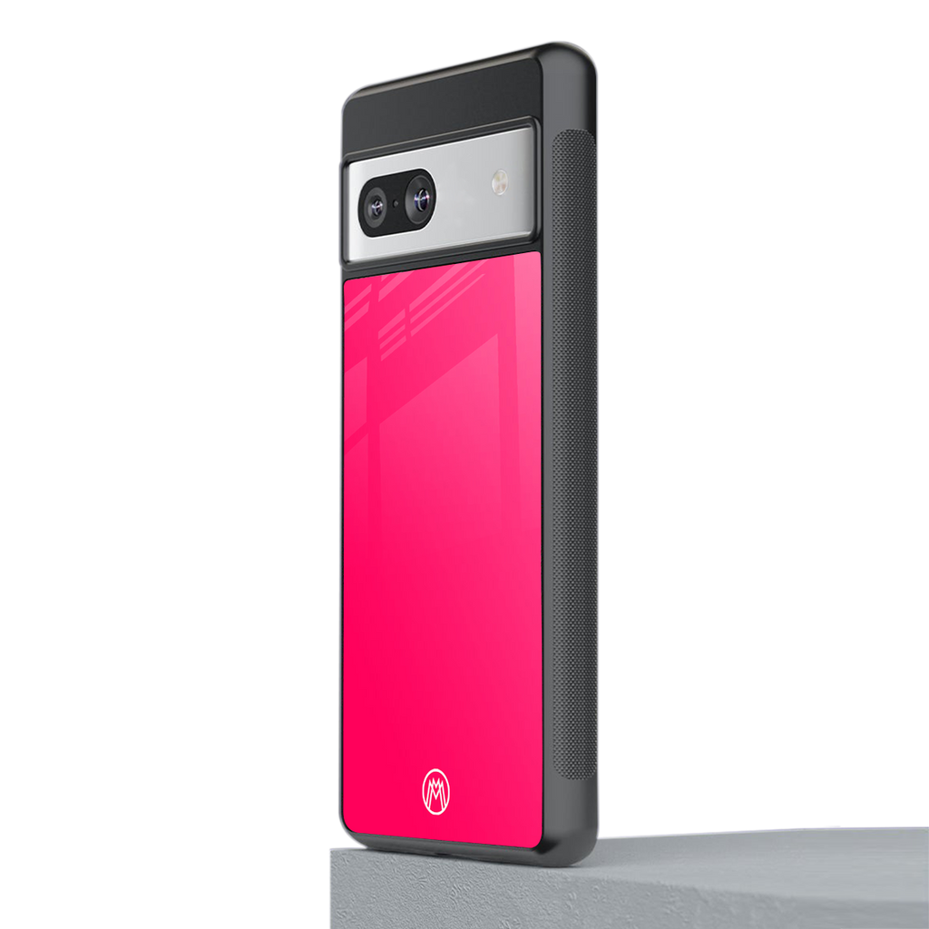 magenta paradise back phone cover | glass case for Google Pixel 7