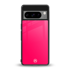 magenta paradise back phone cover | glass case for google pixel 8 pro