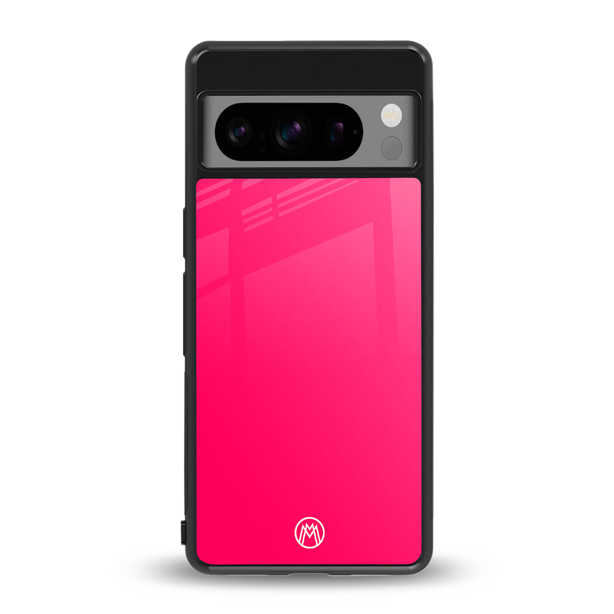 magenta paradise back phone cover | glass case for google pixel 8 pro