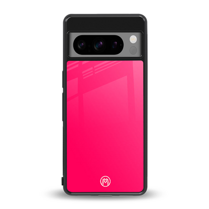 magenta paradise back phone cover | glass case for google pixel 8 pro