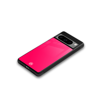 magenta paradise back phone cover | glass case for google pixel 8 pro