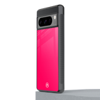 magenta paradise back phone cover | glass case for google pixel 8 pro