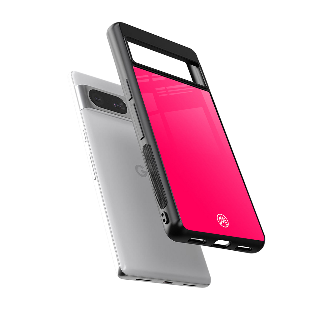 magenta paradise back phone cover | glass case for Google Pixel 8