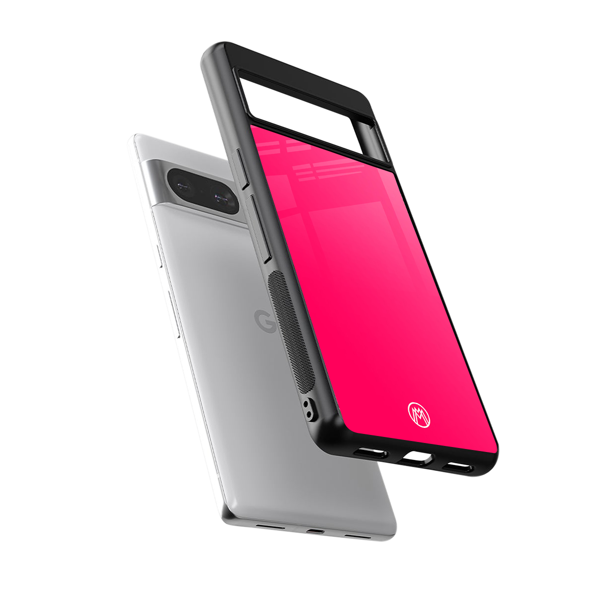 magenta paradise back phone cover | glass case for Google Pixel 8