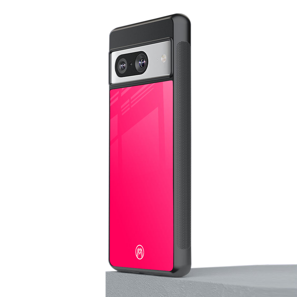 magenta paradise back phone cover | glass case for Google Pixel 8
