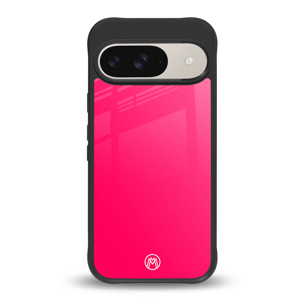 magenta paradise back phone cover | glass case for google pixel 9