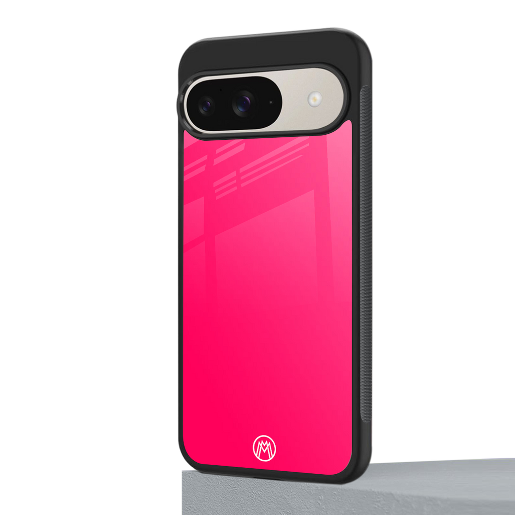 magenta paradise back phone cover | glass case for google pixel 9