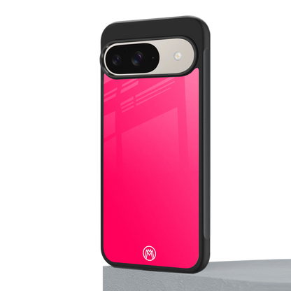 magenta paradise back phone cover | glass case for google pixel 9