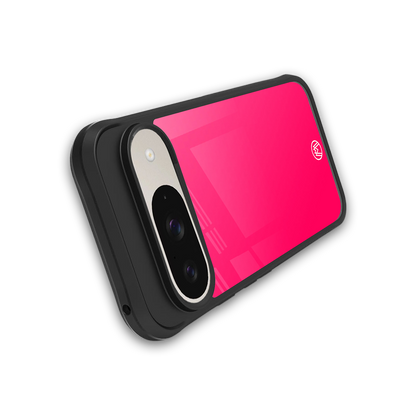 magenta paradise back phone cover | glass case for google pixel 9
