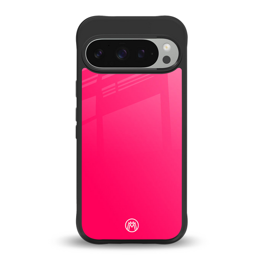 magenta paradise back phone cover | glass case for google pixel 9 pro xl