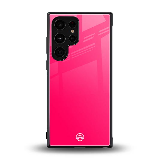 magenta paradise back phone cover | glass case for samsung galaxy s24 ultra