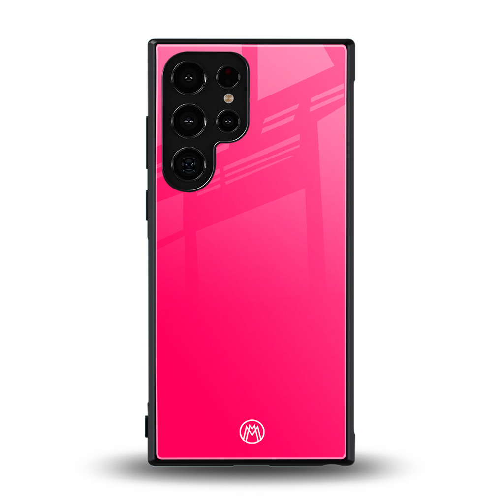 magenta paradise back phone cover | glass case for samsung galaxy s23 ultra