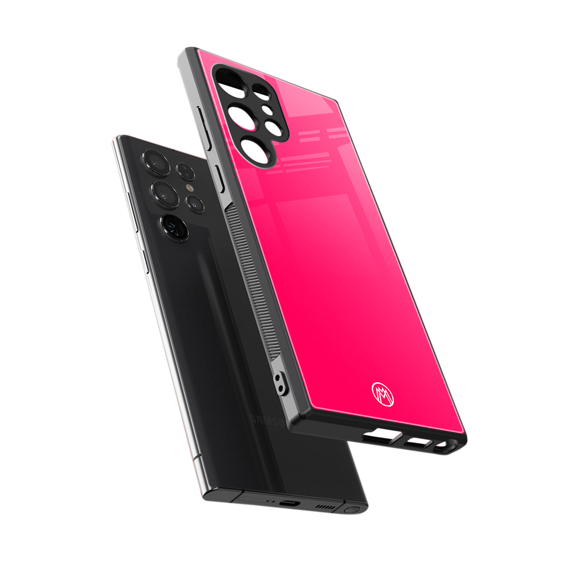 magenta paradise back phone cover | glass case for samsung galaxy s23 ultra